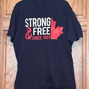 CANADA Strong And Free Since 1867 Canadian Pride XL T-Shirt